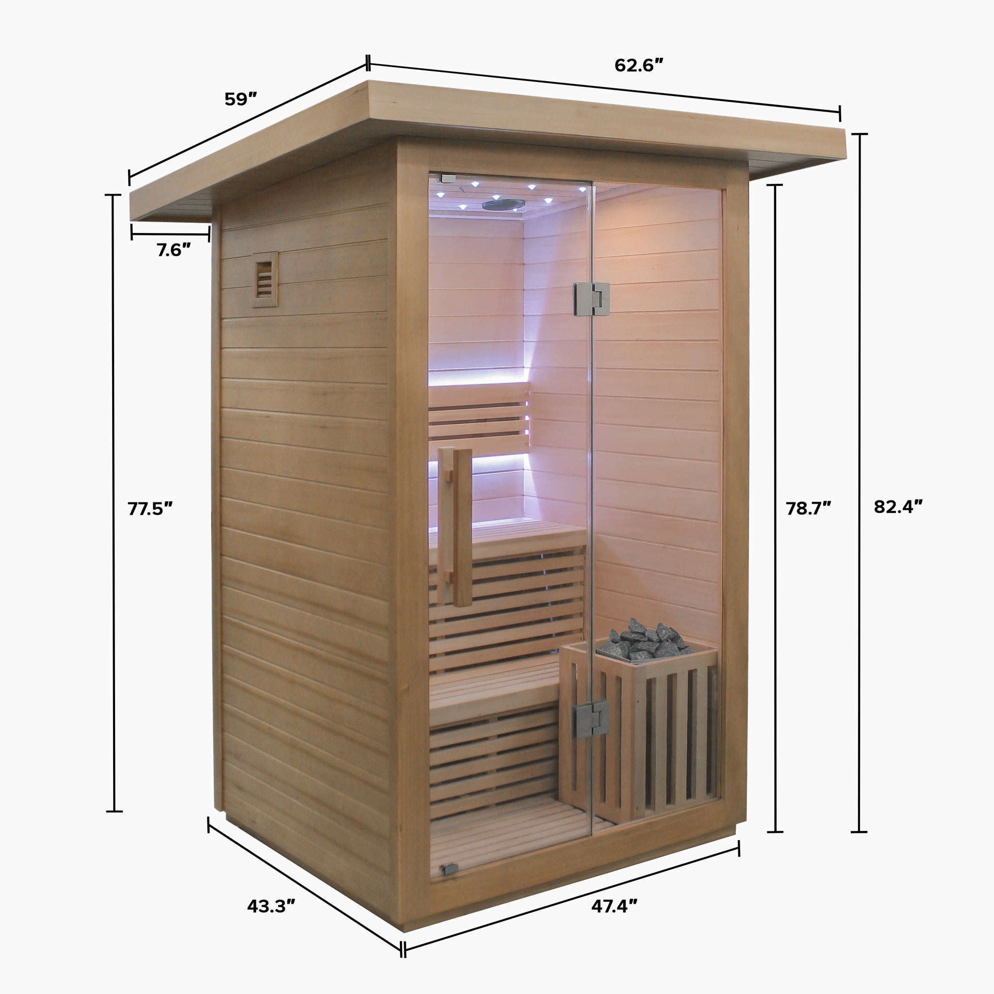 3 Person Traditional Sauna
