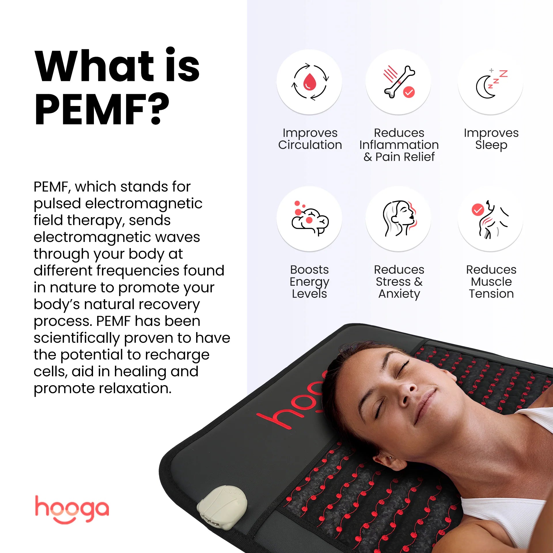 Hooga PEMF Mat with Infrared Heat