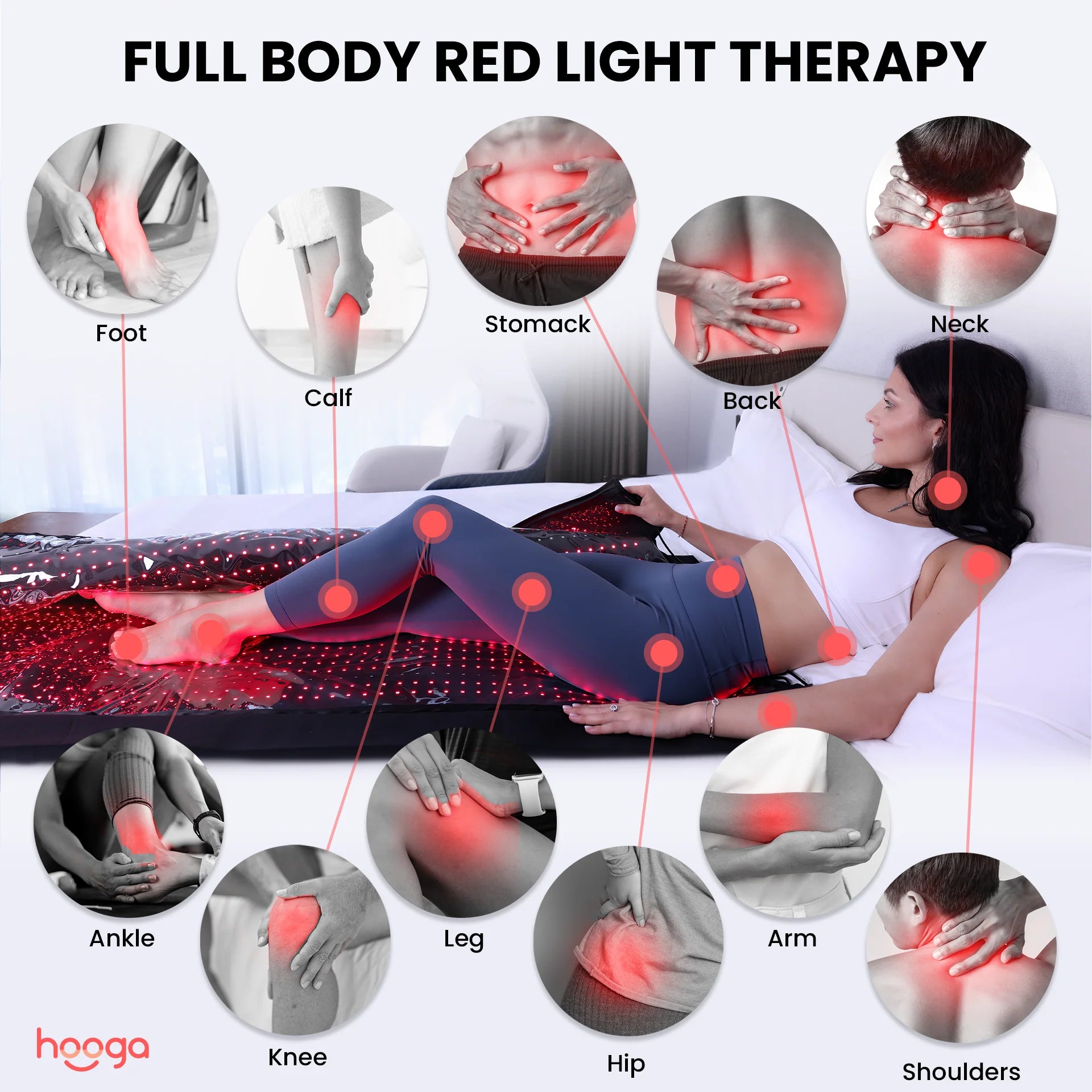 Hooga Red Light Therapy Blanket Pod