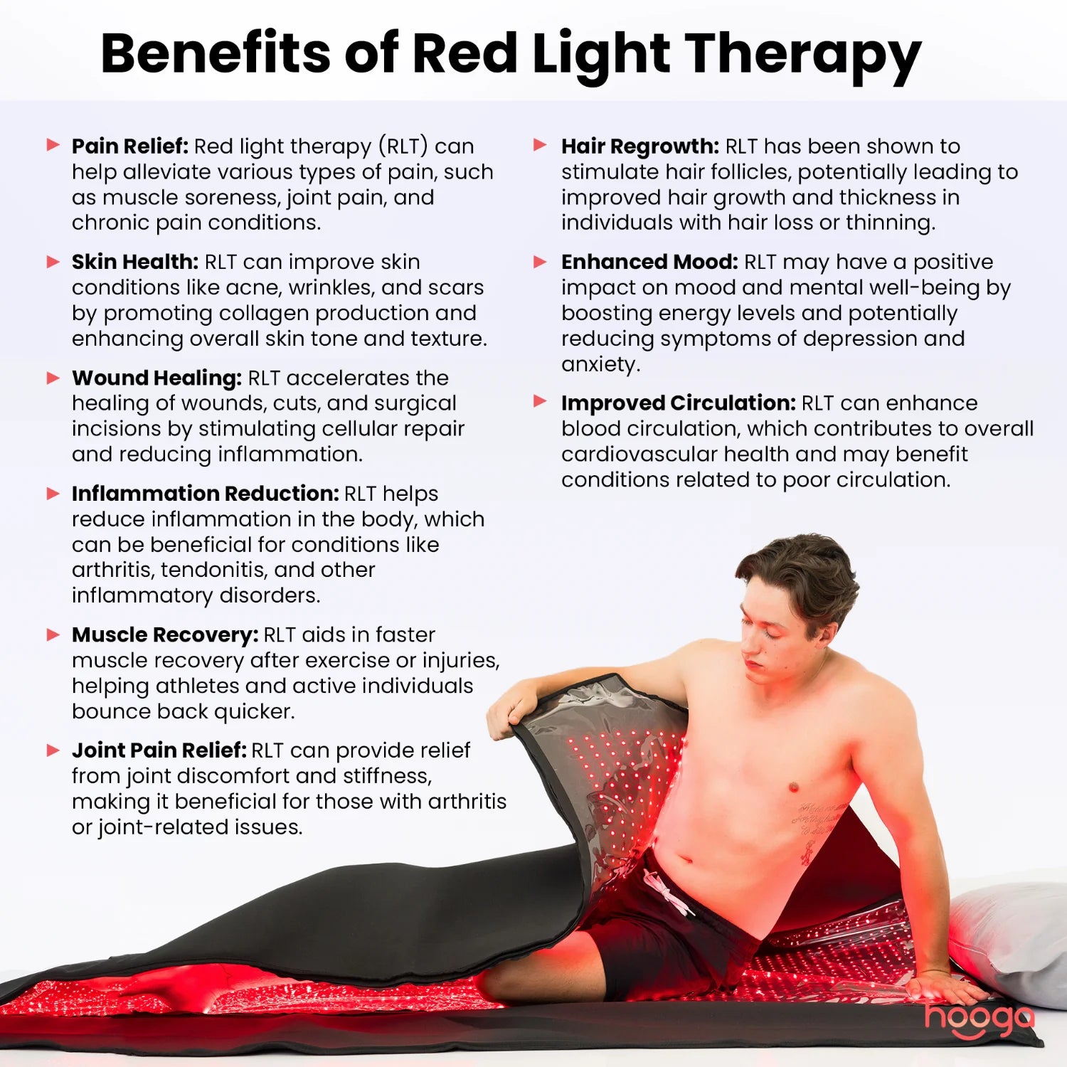 Hooga Red Light Therapy Blanket Pod