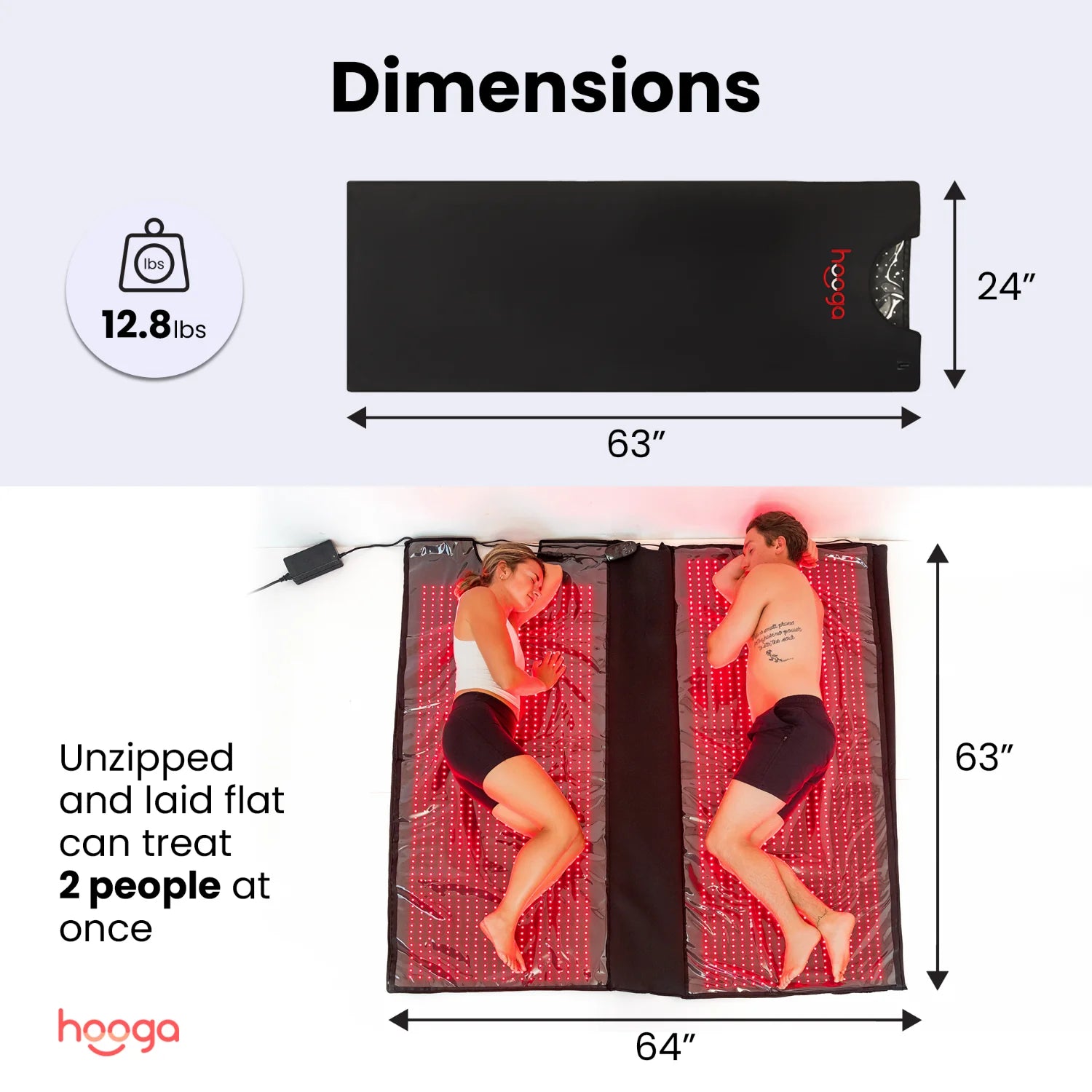 Hooga Red Light Therapy Blanket Pod